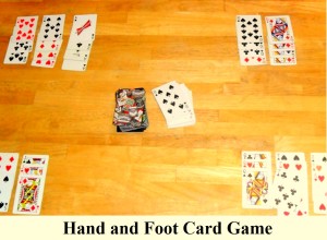 Hand and card foot game rules and variations